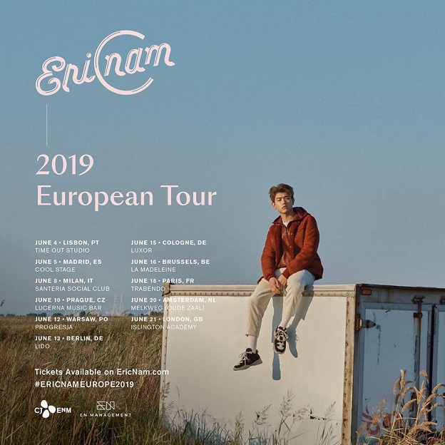 eric nam europe tour 2019